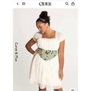 Cider Off Shoulder Corset Mini Dress Curve & Plus size large